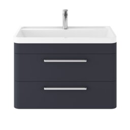 Solar 800mm Single Bathroom Vanity with Integrated Vitreous China Basin