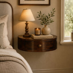 Gannett 101.6cm W Solid Wood Bedside Table
