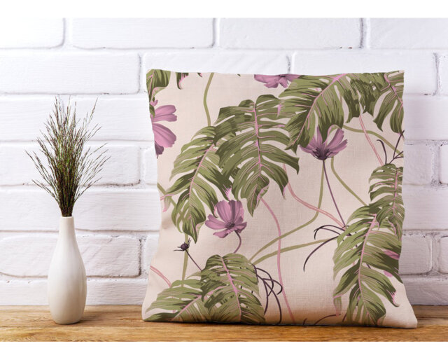 Carnaby Cosmos Flowers Floral Scatter Cushion with Filling