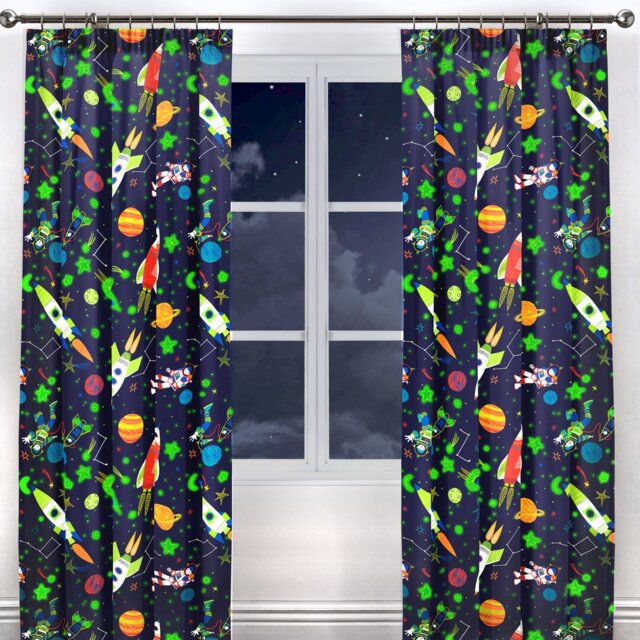 Supersonic Pencil Pleat Room Darkening Curtains
