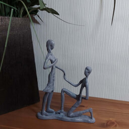 MARRIAGE PROPOSAL Iron Figurine 17cm