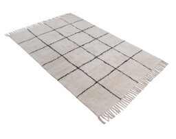 Cedartown Berber Des Handwoven Cotton Cream/Black Rug
