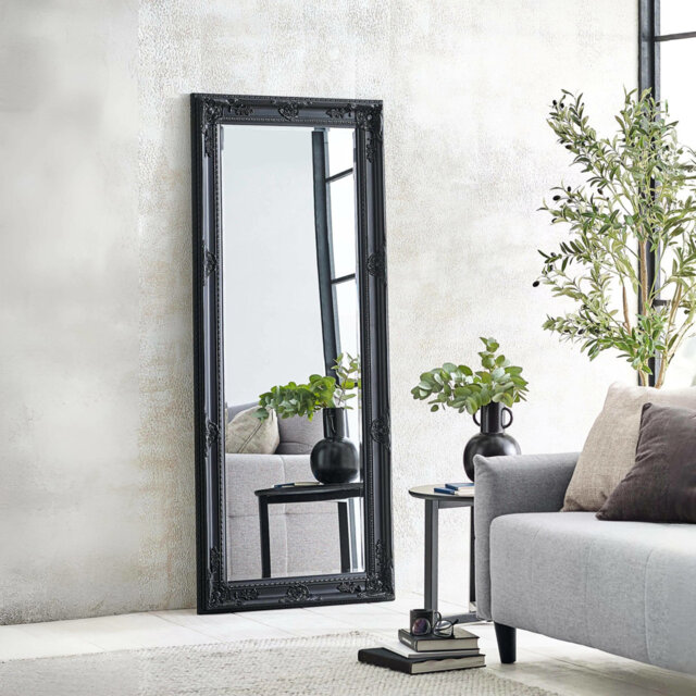 Eleanora Wood Flat Floor Mirror