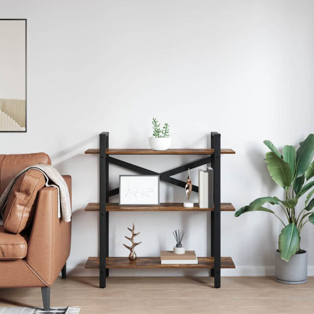 100cm W Steel Etagere Bookcase