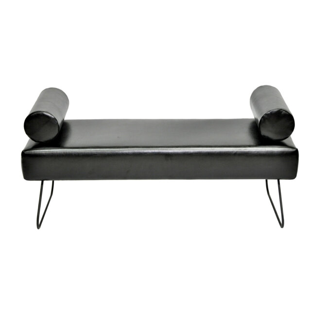 Eco Faux Leather Upholstered Bench