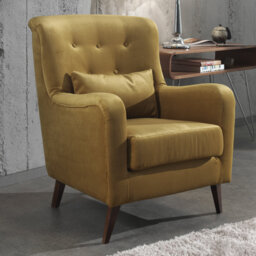 Camila Faux Leather Armchair