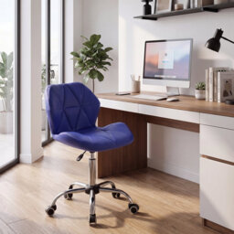Muskoka Swivel Desk Chair Faux Leather With Adjustable Height, UKFR Certified