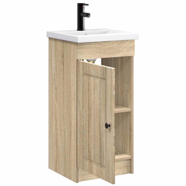 Single Bathroom Vanity with Ceramic Basin