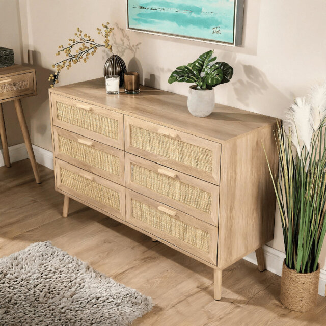 Anelise 120cm W 6 - Drawer Chest of Drawers