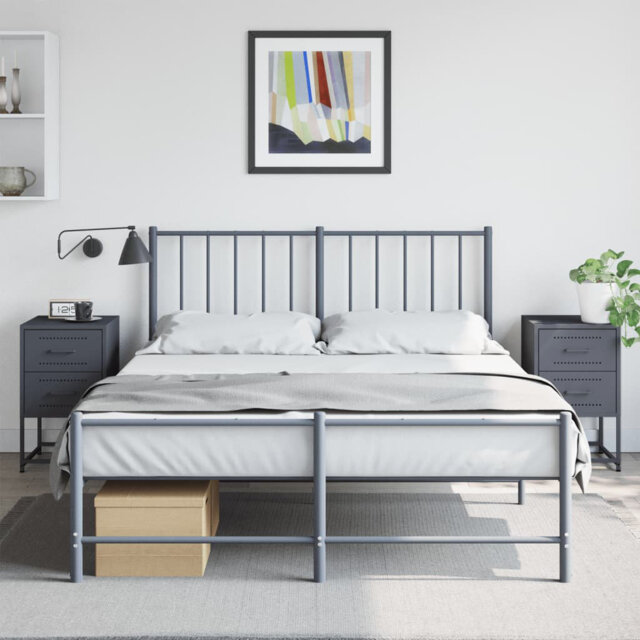 Bedside Cabinet 36x39x60.5 cm Steel