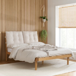 Scander Bed Cream and Oak