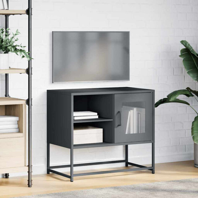 TV Cabinet White 68X39x60.5 Cm Steel