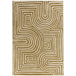 Gina Geometric Wool Hand Tufted Area Rug