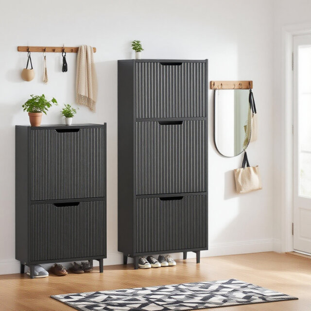 8 Pair Flip Down Shoe Storage