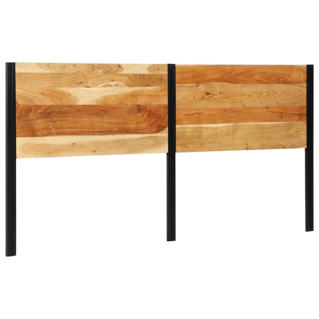 Headboard Solid Wood Acacia And Iron