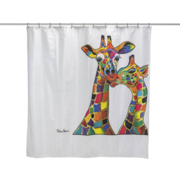 Francie & Josie McZoo Art by Steven Brown Shower Curtain