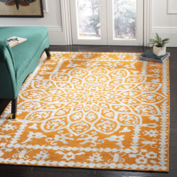 Brownsburg Hand Knotted Orange/Cream Rug