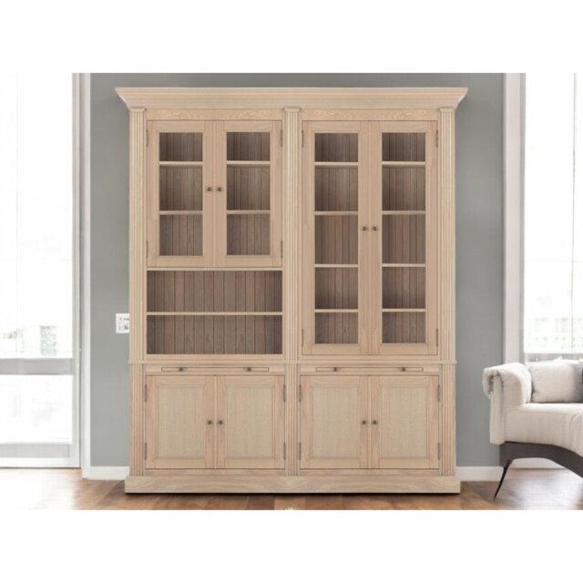 Eldee 240cm H x 200cm W Library Bookcase