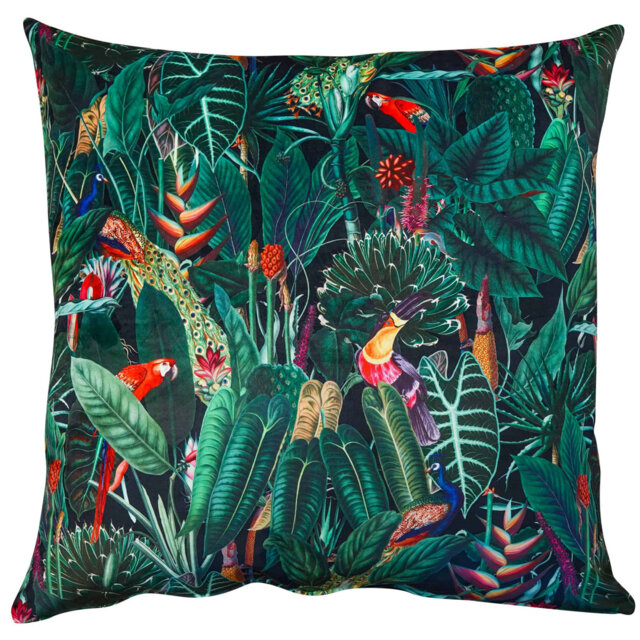 Animal Print Black Cushion