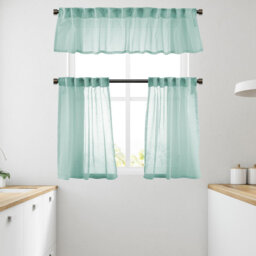 Solid Colour Kitchen Curtain