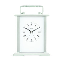 Acctim Gainsborough Mantel Clock Quartz Polished Metal Carriage Clock Energy Efficient Movement