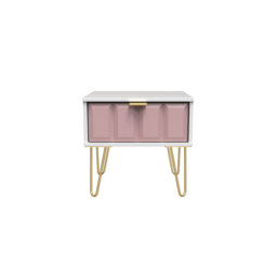 Allem 1 Drawer Bedside Cabinet (Ready Assembled)