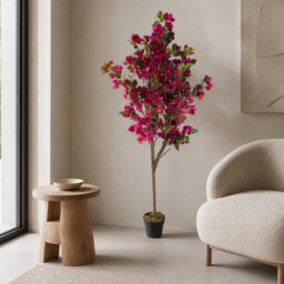 Faux Blossom Plant in Pot Liner