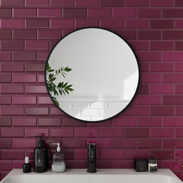 Aluminum Round Mirror
