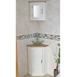 Crampton 390mm Single Bathroom Vanity with Vessel Glass Basin