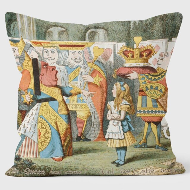 Angry Queen - Alice in Wonderland - Lewis Carroll Cushion
