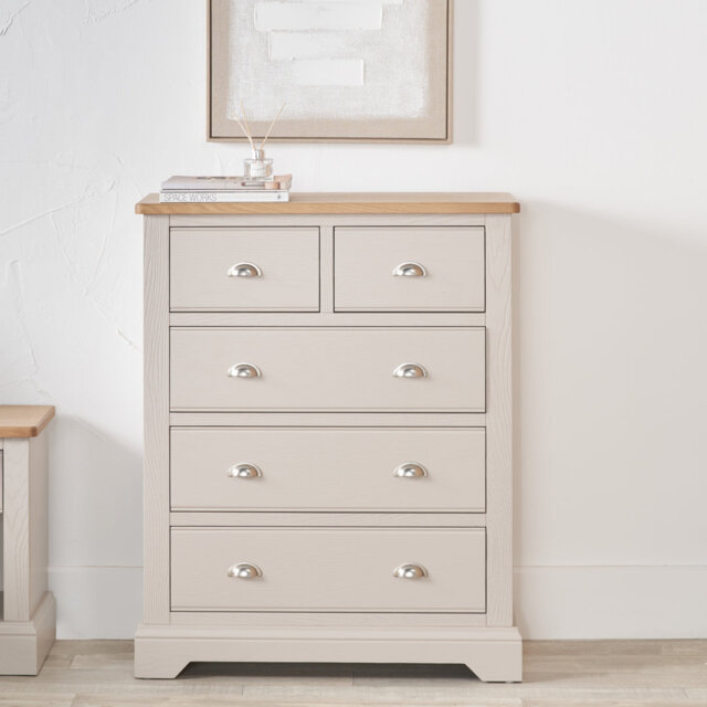 89cm W 5 - Drawer Chest of Drawers