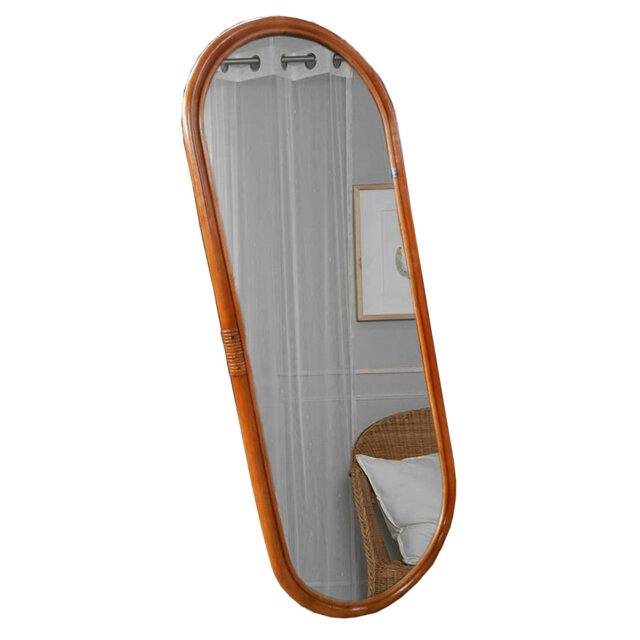 Sushmita Rattan Flat Wall Mirror
