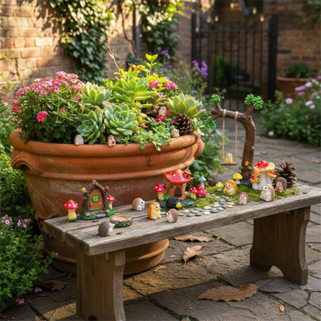 Hedgehog Weather Resistant Resin Garden Statue