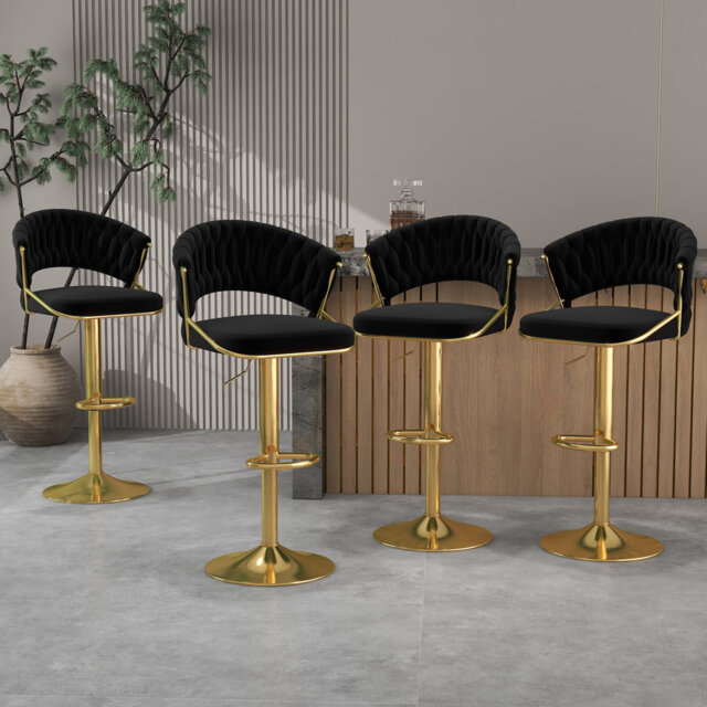 Christal Height Adjustable Swivel Bar Stool