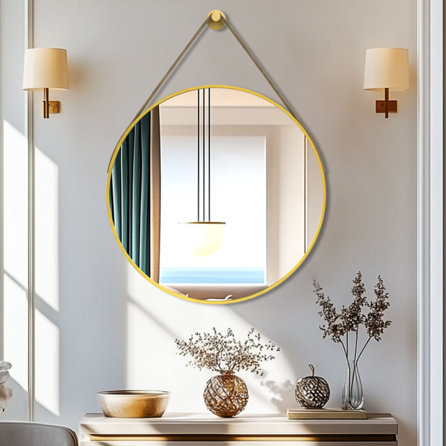 Wal Mirror Aluminium Round Mirror