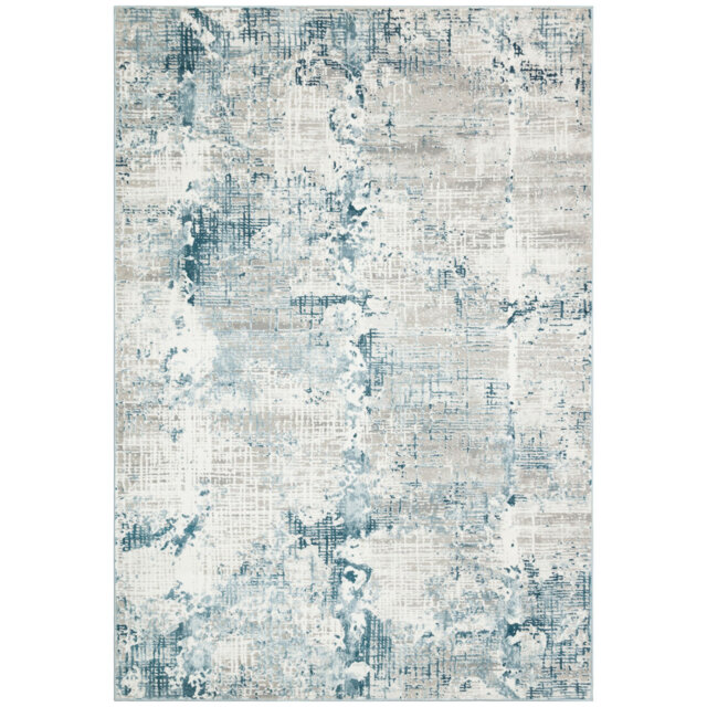 Altaneca Abstract 200cm X 290cm BlueLight GreyWhite Area Rug