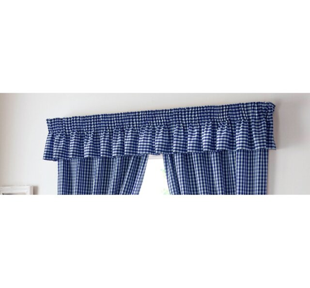 Rosas Gingham Curtain Pelmet