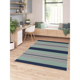 Richmondville Flatweave Cream/Teal/Navy Rug