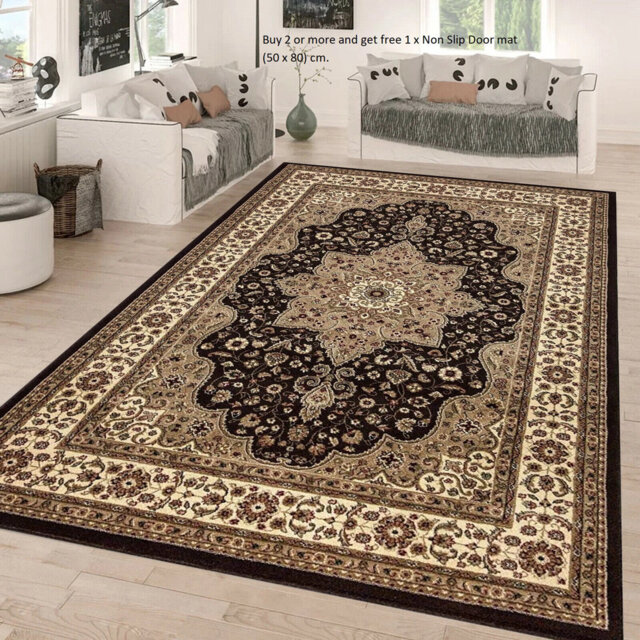 Modern Traditional Stylish Floral Rugs Large Area Rug for Living Room Bedroom Carpet