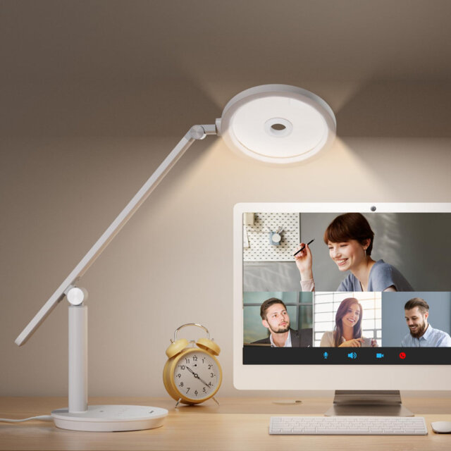 Desk Lamp Eye-Caring LED Desk Light, 800LM Dimmable Table Lamp With Timer, Touch Control Tall Desk Reading Light, Rechargeable