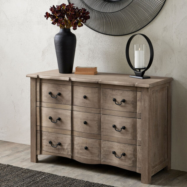 Ashmin 120cm W 3 - Drawer Chest of Drawers
