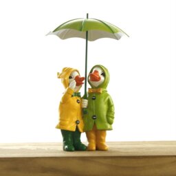 2 Piece Jadene Duck Couple Garden Ornament Set