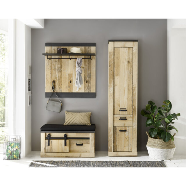 Jackeline Hall Tree 164cm Wide with Bench and Shoe Storage