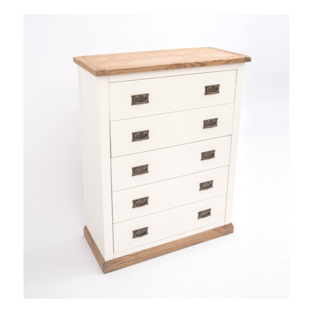 Able 90cm W 5 - Drawer Chest of Drawers