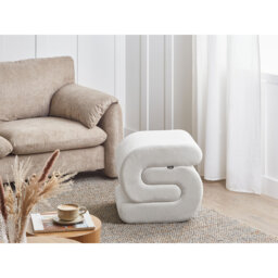 50cm Wide Irregular Solid Colour Pouffe Ottoman