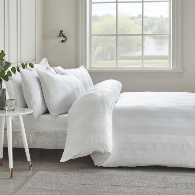 So Soft Satin Stripe Duvet Cover Set