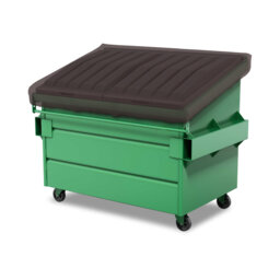 Heavy Duty Multipurpose Outdoor Dumpster Cover, Durable & UV Resistant Waterproof Trash Can Cover