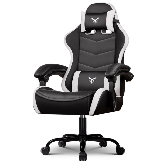 GTPLAYER Adjustable Faux Leather Swiveling PC & Racing Game Chair