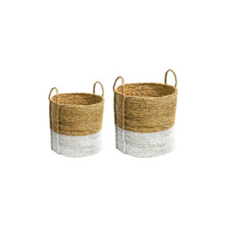 Seagrass Log and Kindling Basket Set