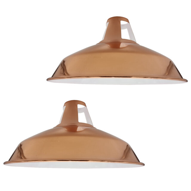 Alkis 16cm H Metal Barn Slotted Lamp Shade ( Uno )